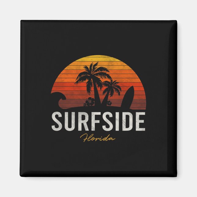 Íman Surfside Beach Flórida Fl Palms Vacms Surfs Suns (Frente)