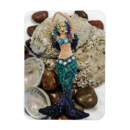 Íman Surgindo o Mermaid Photo Magnet
