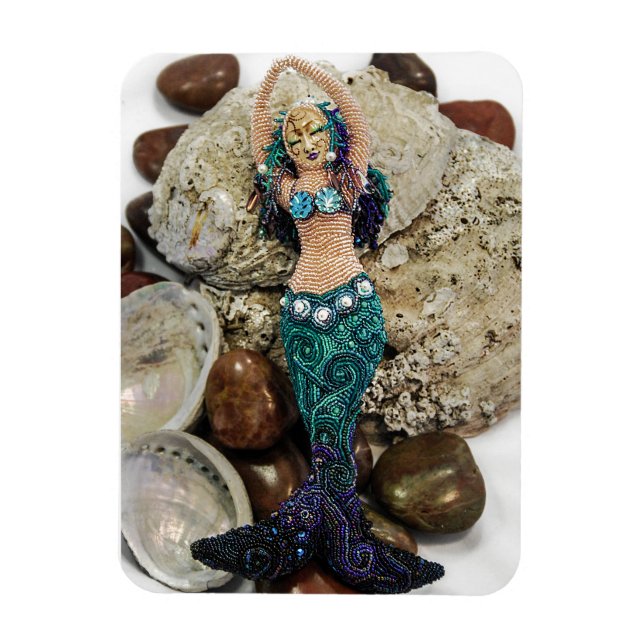 Íman Surgindo o Mermaid Photo Magnet (Vertical)