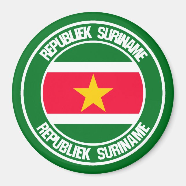 Íman Suriname Round Emblem (Frente)