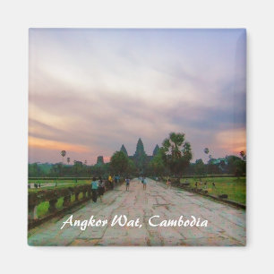 Íman Surnise Journey to Angkor Wat Cambodja Magnet