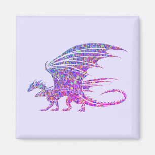 Íman Surpreendente Dragão Mosaico 