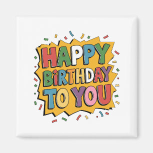 Íman Surpresa de Histórias Feliz Aniversário