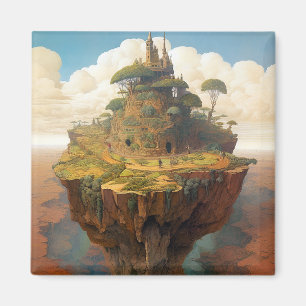 Íman Surreal Island Landscape Fantasy Art