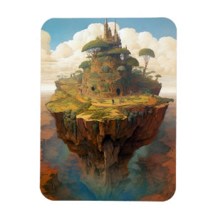 Íman Surreal Island Landscape Fantasy Art