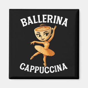 Íman Surreal italiano Brainrot Memória Ballerina Cappuc