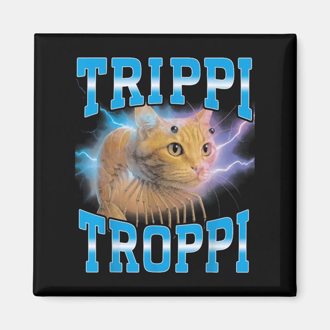 Íman Surreal italiano Brainrot Memória Trippi Troppi Ca (Frente)