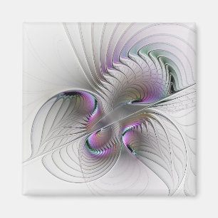 Íman Surreal Shy Beauty Modern Abstrato Fractal Art