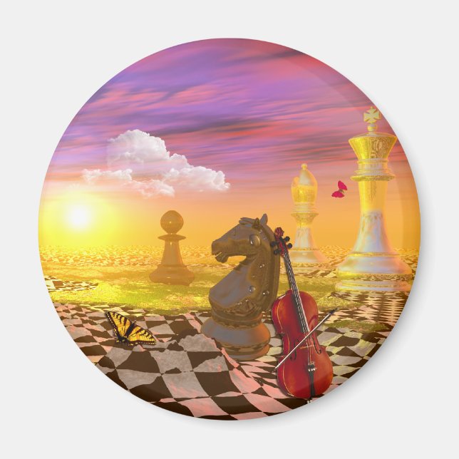 Íman Surrealismo de Mona Lisa da vinci (Frente)