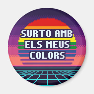Íman Surto Amb Els Meus Colors Catalan Pride Magnet