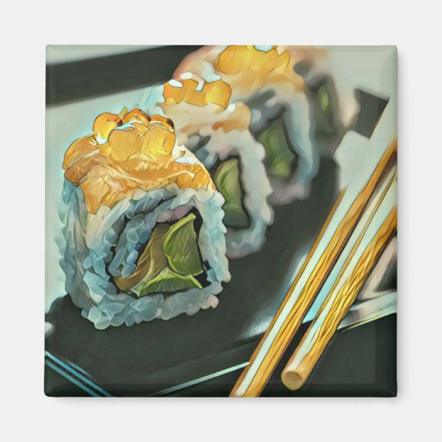Íman Sushi japonês (Frente)