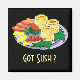 Íman Sushi Magnet Personalizável - Adicionar texto, fun