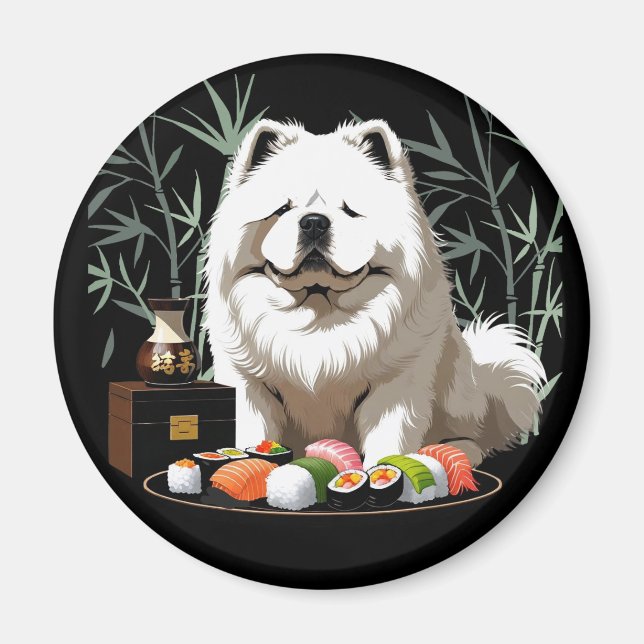 Íman SUSHI PARA QUALQUER UM - Cream Chow  (Frente)