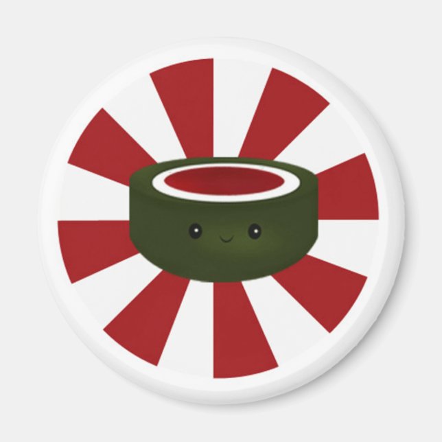 Íman Sushi Star - Magneta branca (Frente)