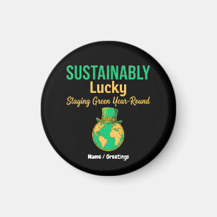 Íman Sustentavelmente Sortudo Terra Eco-Amigável Vida V