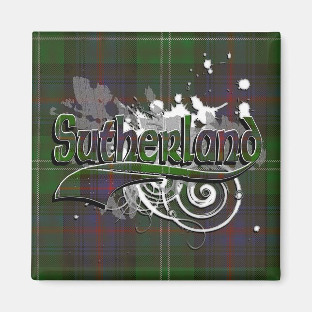 Íman Sutherland Tartan Grunge (Frente)