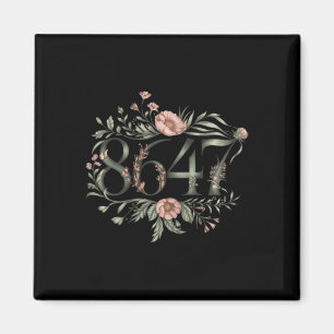 Íman Sutil Anti Trump 8647 Fllower Floral Boho Presiden