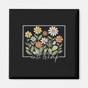 Íman Sutil Anti Trump Floral Flower Democrata
