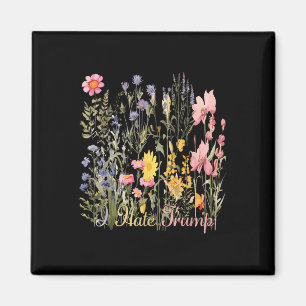 Íman Sutil Odeio Trump Flores Selvagens Trump Hater Nun