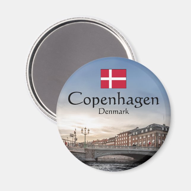 Íman Suvenir de Copenhague (Front/Back)