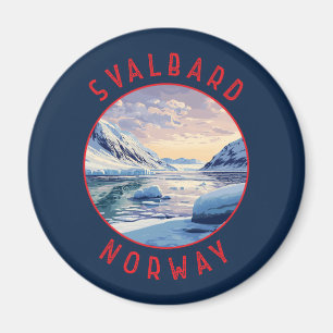 Íman Svalbard Noruega Circular Retrovisível