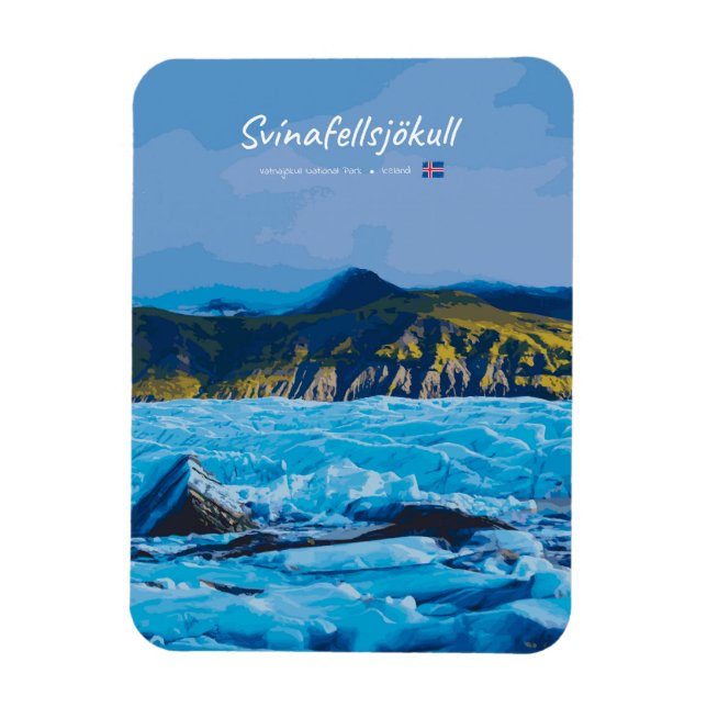 Íman Svínafellsjökull, Iceland -  Glacier View Rounded (Vertical)
