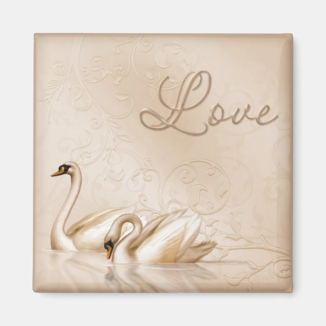 Íman Swan Love Magnet (Frente)