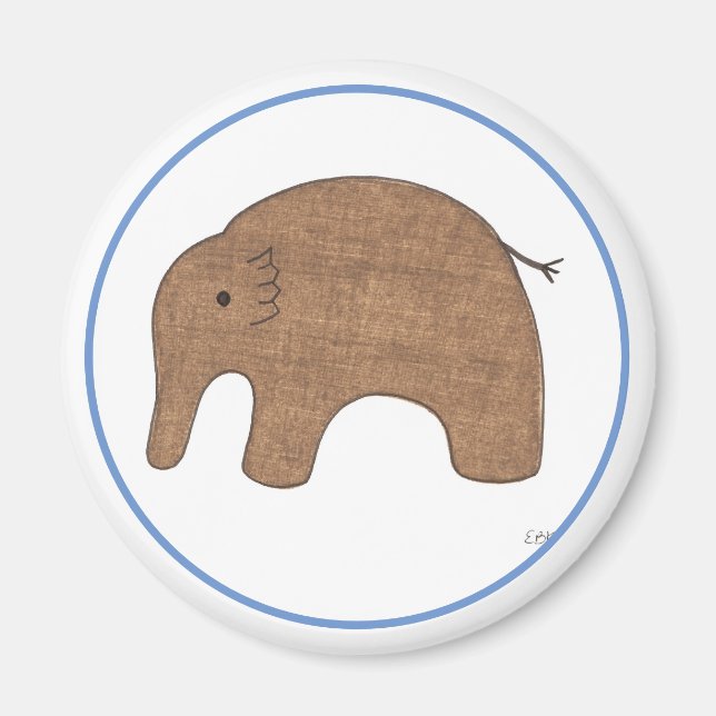 Íman Sweet Baby Elephant Art Magnet-Erin Brie Art Magne (Frente)