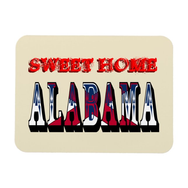 Íman Sweet Home Alabama Flexible Magnet (Horizontal)