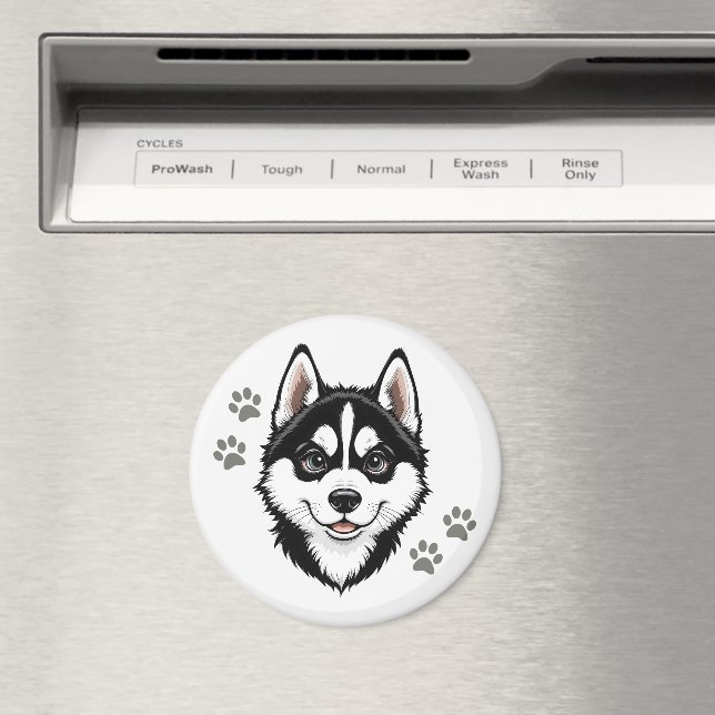 Íman Sweet Husky Puppy Siberian (In Situ (Dishwasher))