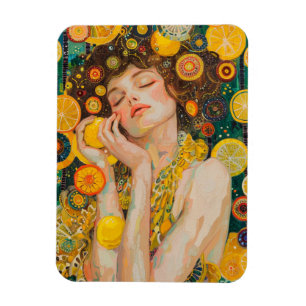 Íman Sweet Lemon Dreams Klimt Style AI