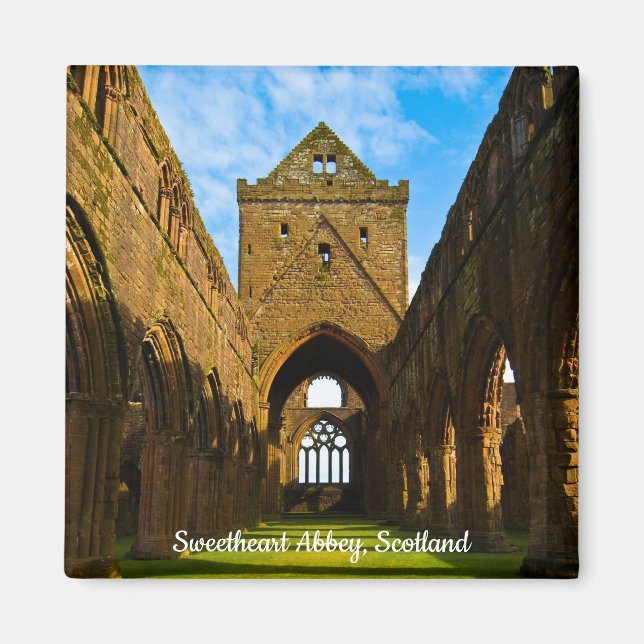 Íman Sweetheart Abbey, Scotland Magnet (Frente)
