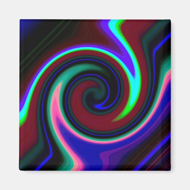 Íman Swirl Retro Neon (Frente)