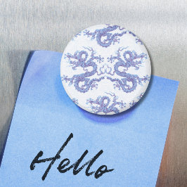 Íman Swirling Dragon in Blue and Purple Magnet