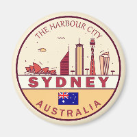 Sydney Austrália City Skyline Emblem
