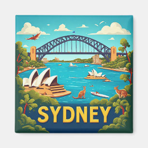 Íman 🌏 Sydney Austrália Lista de Desejos Presente de V