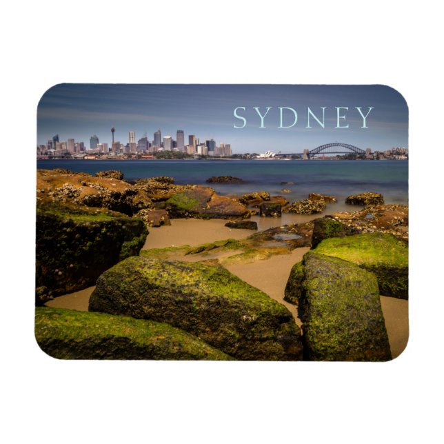Íman Sydney Austrália Skyline, de Bradleys Head (Horizontal)