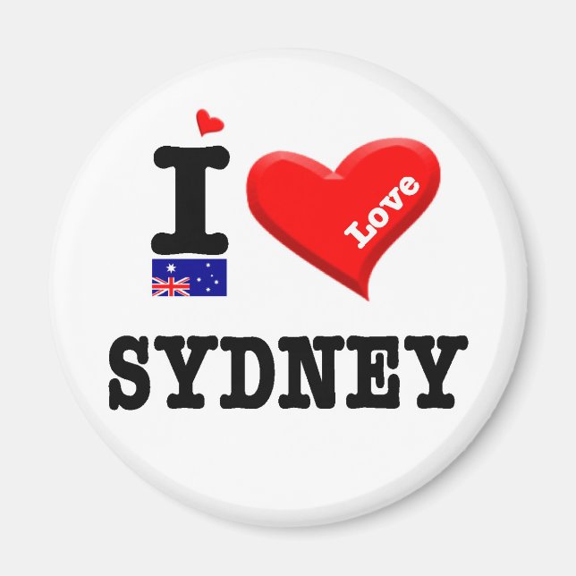 Íman SYDNEY - I Love (Frente)