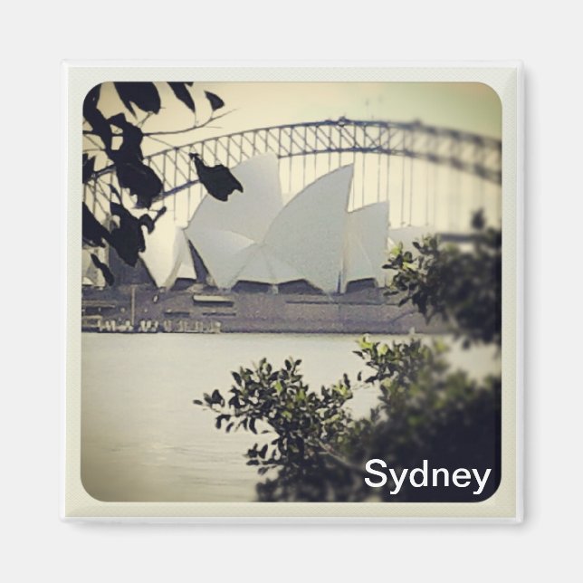 Íman Sydney Imã de geladeira (Frente)