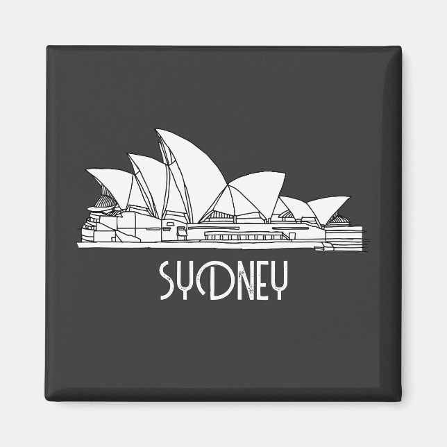Íman Sydney Opera House - O desenho da Austrália (Frente)