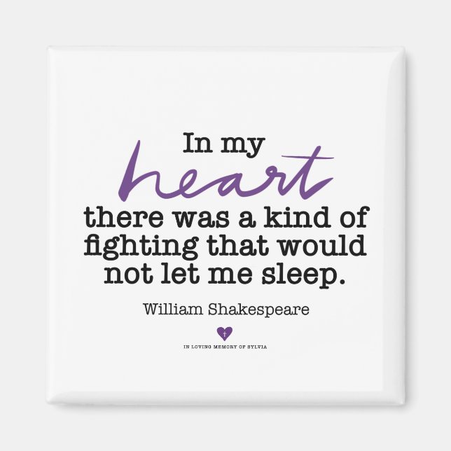 Íman SylviasStory Shakepseare Magnet (Frente)