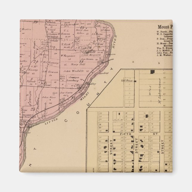 Íman Symmes Mt Pleasant, Ohio (Frente)