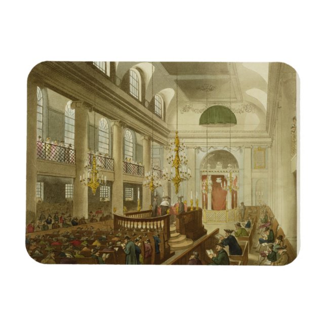 Íman Synagogue, Dukes Place, Houndsditch, de Ackerman (Horizontal)