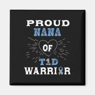 Íman T1d Diabetes Nana Proud Sensibilização Tipo 1 Insu