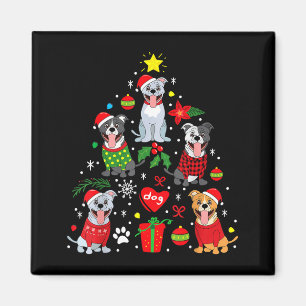 Íman T Bull American Staffordshire Presente de Natal Pa