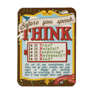 Íman T.H.I.N.K. Ímã