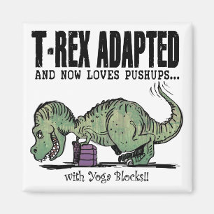 Íman T-Rex ama Pushups