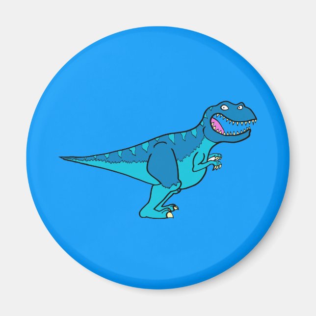 Íman T-rex azul (Frente)