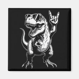 Íman T-rex Dinosaur Rock Music Engraçado Homens Mulher