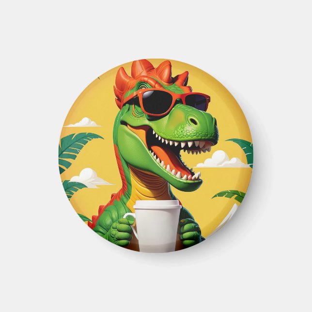 Íman T-Rex Dinossaur Engraçado (Frente)